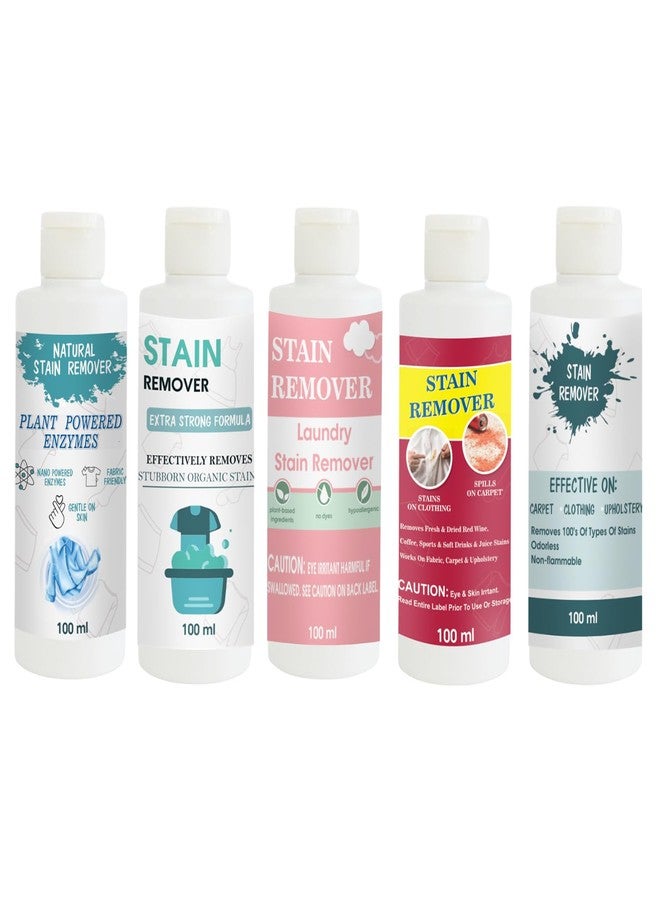 TOOVUS Stain Remover Combo Pack of Shirt, Doll, Pink, Red and Sky Stain Remover | Multi-Surface Cleaning Solution for Clothes, Fabrics, Upholstery (100 g Each) - Image 1